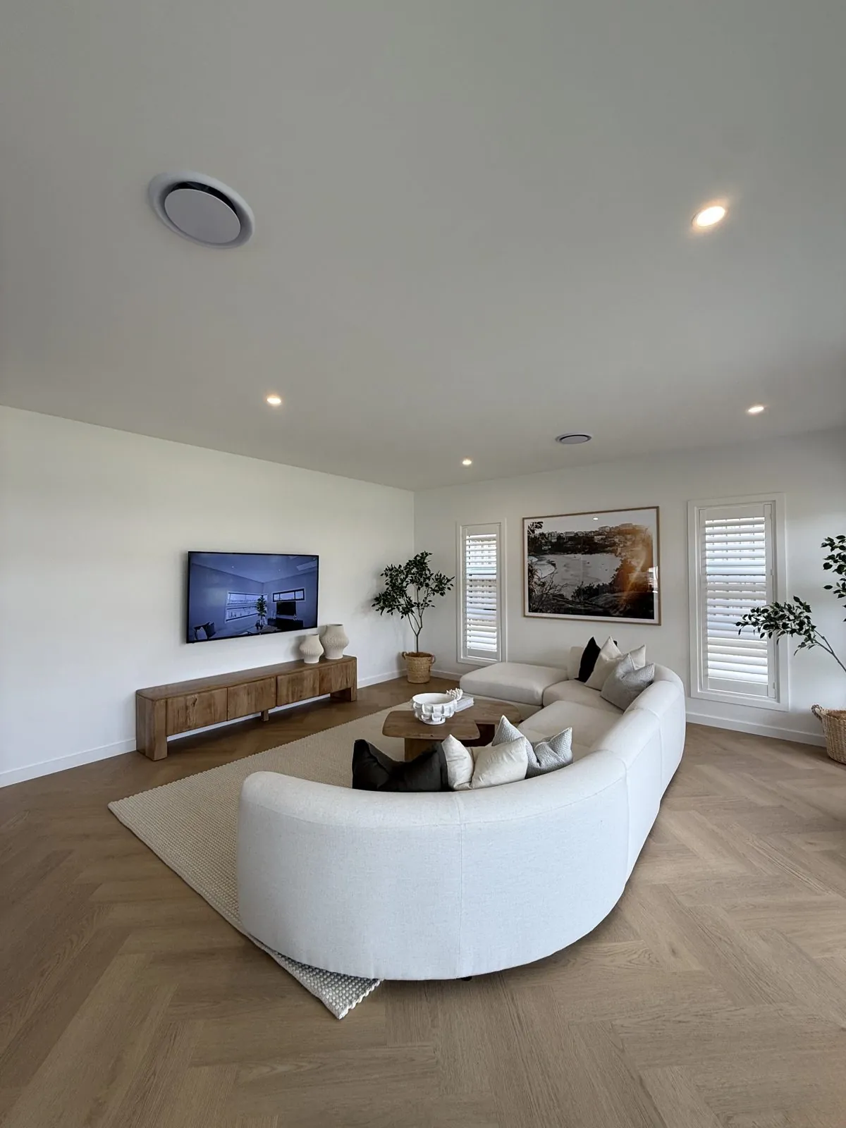 Living room LED downlights
