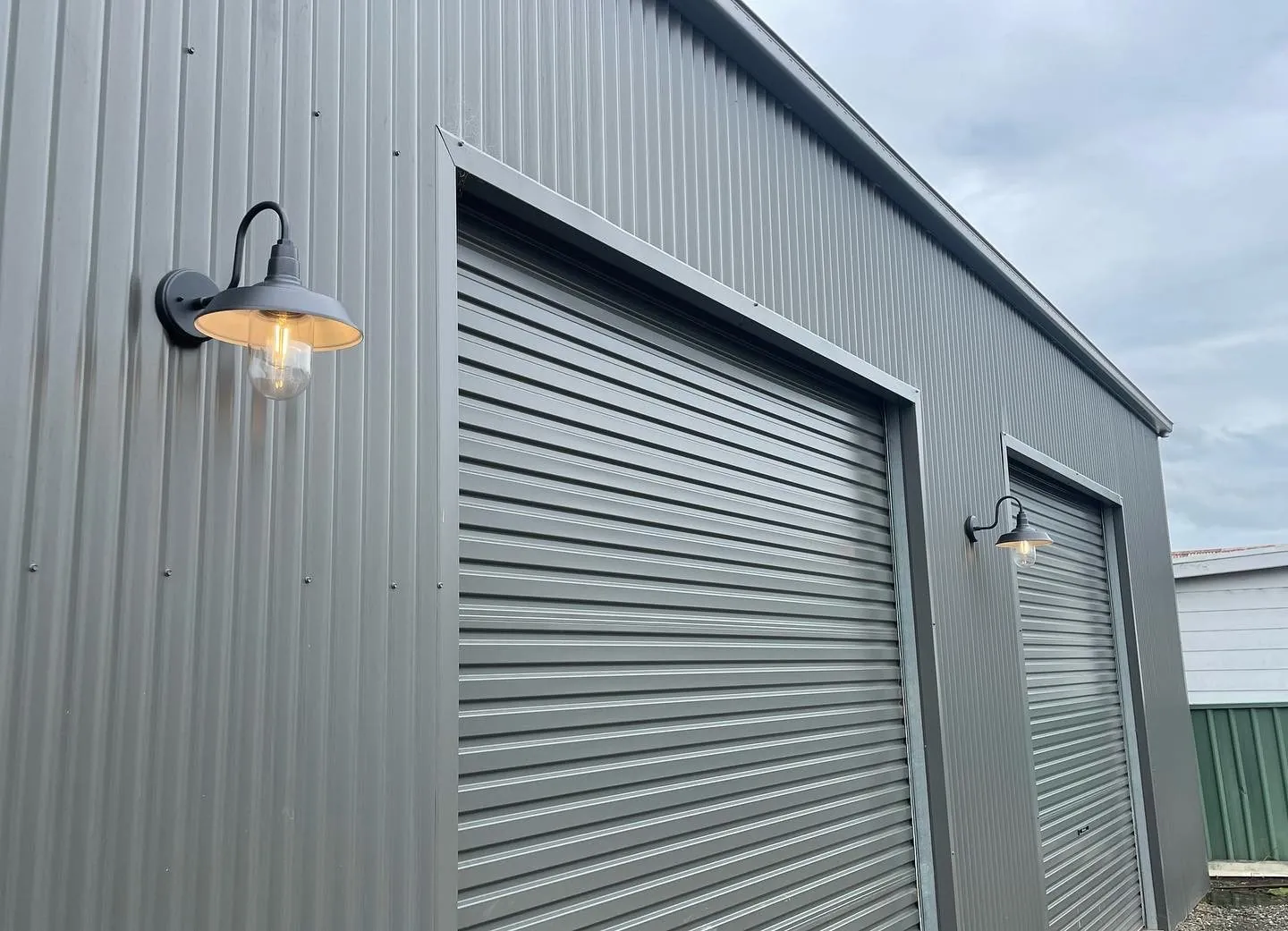 Shed exterior lighting upgrade